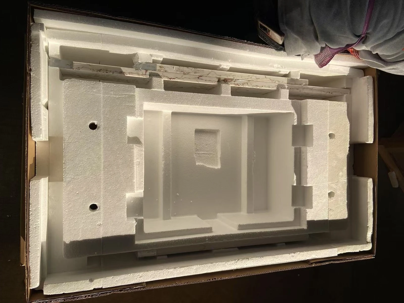 sintered stone integrated sink countertop